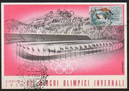 ITALIA  - ITALY - ITALIE - 29/01/1956 - GIOCHI OLIMPICI INVERNALI DI CORTINA - PATTINAGGIO VELOCITA' Mt 5000  - ANNULLO - Invierno 1956: Cortina D'Ampezzo