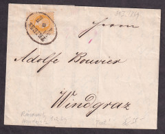 AUSTRIA-ITALY - Letter Sent From Trieste To Windisgraz 31.01. 1869 / 3 Scans - Altri & Non Classificati
