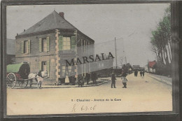 CPA  Chaulnes Avenue De La Gare  (Carte Colorisée) - Chaulnes