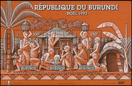 BL133**(1042/1044) - Noël 1993 / Kerstmis 1993 / Weihnachten 1993 - BURUNDI - Nuevos