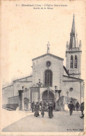 FRANCE - 01 - MONTLUEL - L'église Notre Dame - Sortie De La Messe - Carte Postale Ancienne - Montluel