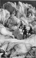 WINTERSPORT ► 4er Seilschaft Auf Dem Gletscher, Fotokarte Ca.1940 - Port