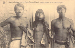 BRESIL - Missions Salésiennes Du Matto Grosso - Indiens Carajas Ou Les Rois Du Fleuve Araguaya - Carte Postale Ancienne - Otros & Sin Clasificación