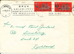 Norway Cover Sent To Germany Trondheim 7-11-1960 - Storia Postale