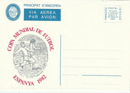 Carte - Lettre Par Avion - Non Oblitérée  - Coupe Du Monde De Football 1982 - Viguerie Episcopale