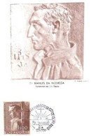 Portugal & Maximum Card, Father Manuel Da Nobrega, IV Centenary Of São Paulo City Foundation, S.I.R 1954 (68688) - Monumente