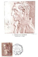 Portugal & Maximum Card, Father Manuel Da Nobrega, IV Centenary Of São Paulo City Foundation, S.I.R 1954 (68688) - Monumenti