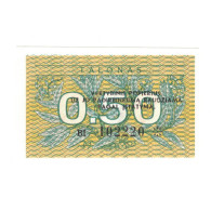 Billet, Lituanie, 0.50 Talonas, KM:31b, NEUF - Lituanie
