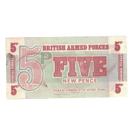 Billet, Grande-Bretagne, 5 New Pence, KM:M47, TTB - British Armed Forces & Special Vouchers
