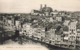 55 - VERDUN - S12676 - Les Maisons Sur La Meuse Et La Cathédrale - L1 - Verdun
