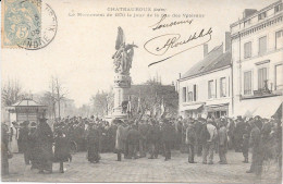 36 CHATEAUROUX - Fête Des Vétérans, Monument De 1870 - Très Animée - Chateauroux
