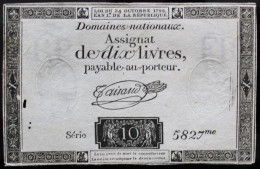 Francs - 10 Livres - 1792 - Série 5827 - TTB - Assignats & Mandats Territoriaux