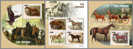 NIGER 2022 MNH Horses Pferde Chevaux M/S+2S/S - OFFICIAL ISSUE - DHQ2313 - Chevaux