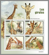 NIGER 2022 MNH Giraffes Giraffen Girafes M/S - OFFICIAL ISSUE - DHQ2313 - Giraffes