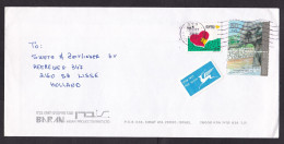 Israel: Airmail Cover To Netherlands, 1993, 2 Stamps, Tab, Elephant, Animal, Air Label (minor Damage To Love Stamp) - Storia Postale