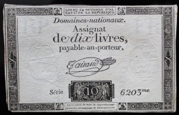 Francs - 10 Livres - 1792 - Série 6203 - TTB - Assignats