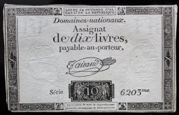 Francs - 10 Livres - 1792 - Série 6203 - TTB - Assignats & Mandats Territoriaux