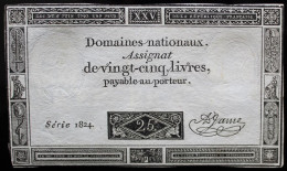 Francs - 25 Livres - 1792 - Série 1824 - TTB - Assignate