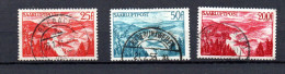 Saar/Germany 1948 Old Set Airmail Stamps (Michel 252/54) Nice Used - Poste Aérienne