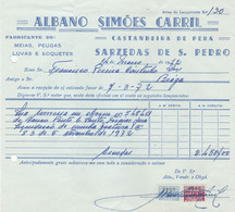 MY BOX 2 - PORTUGAL COMMERCIAL DOCUMENT  - CASTANHEIRA DE PERA  - FISCAL STAMP - Portogallo