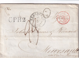 France Marque Postale - Marques D'Entrées - CàD Prusse / Givet 1841 - Entry Postmarks