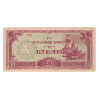 Billet, Birmanie, 10 Rupees, KM:16b, TTB - Myanmar