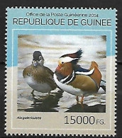 Guinea (Guinée) - MNH ** 2014 : Mandarin Duck  -  Aix Galericulata - Seagulls