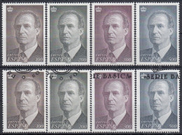 ESPAÑA 1996 Nº 3461/3464 REY JUAN CARLOS I, 1 SERIE NUEVA,1 SERIE USADA - Unused Stamps