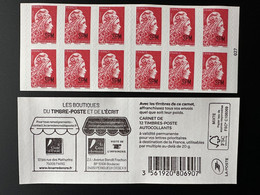 SPM St-Pierre-Et-Miquelon France 2022 Booklet MH Carnet 12 TP Marianne L'Engagée Yseult Adhésif Autocollant Salon 667ex - Markenheftchen