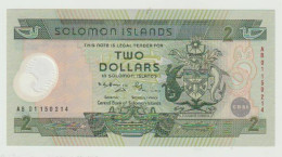 Banknote Central Bank Of Solomon Islands 2 Dollars 2001 UNC - Salomons