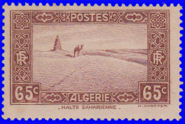 Algérie 1936. ~ YT 113* - 65 C. Halte Saharienne - Neufs