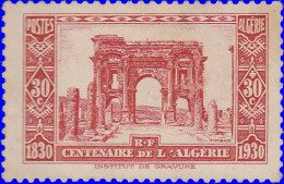 Algérie 1930. ~ YT 91* - Ruines De Timgad - Neufs