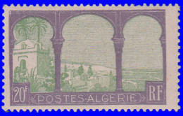 Algérie 1927. ~ YT 85* - 20 F. Mustapha Supérieur - Neufs
