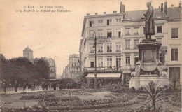 BELGIQUE - Liège - La Statue Grétry Et La Place De La République Française - Carte Postale Ancienne - Autres & Non Classés