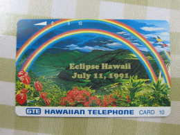 HAW-16 Tamura Phonecard Eclipse  Hawaii 1991, Mint - Hawaii
