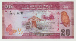 Banknote Central Bank Of Sri Lanka 20 Rupees 2015 UNC - Sri Lanka