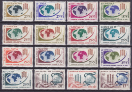 Territoires Françaises 1963: CAMPAGNE MONDIALE CONTRE LA FAIM (jeu Complèt / Complete Set) ** MNH - Contro La Fame