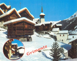 Switzerland Val D'Anniviers Village Grimentz En Hiver Multi View - Grimentz