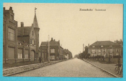 * Zonnebeke (bij Ieper - West Vlaanderen) * (Uitg K. Durnez) Statiestraat, Rue De La Gare, Animée, Unique, Old - Zonnebeke