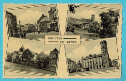 * Menen - Menin (West Vlaanderen) * (Edition John Prévot) Groeten Uit Menen, Belfroi, La Frontière, Leie Lys, Old - Menen