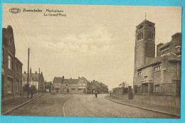 * Zonnebeke (bij Ieper - West Vlaanderen) * (Préaux à Ghlin - Uitg J. Durnez) La Grand'Place, Marktplaats, Unique, TOP - Zonnebeke