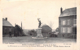 FRANCE - 02 - Marly-Gomont - Avenue De La Gare - Le Monument En Souvenir De Ses Enfants Morts.. - Carte Postale Ancienne - Sonstige & Ohne Zuordnung