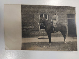 CARTE PHOTO ALLEMAGNE RATIGEN SOLDAT CAVALIER - Ratingen