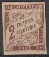 1884 - COLONIES GENERALES - TAXE DUVAL YVERT N°16 NEUF SANS GOMME - COTE = 55 EUR - Postage Due