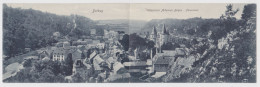 Durbuy - Villégiature Ardennes Belges - Panorama - Carte Paonoramique à Deux Volets - 1910 - Edit. Detroz - Durbuy