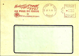 Lettre  EMA  Secap NA 1965 Tout Pour Les  Fetes Animaux Cheval Cavalier 69 Lyon    C18/10 - Autres & Non Classés