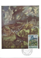 GRECE - CARTE MAXIMUM - Yvert N° 852 - TOLEDE Sous L'ORAGE - OEUVRE Du GRECO - Cartoline Maximum