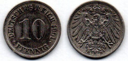 MA 21761 /   Allemagne - Deutschland - Germany 10 Pfennig 1901 G TTB - 10 Pfennig