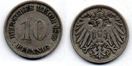 MA 21769 /   Allemagne - Deutschland - Germany  10 Pfennig 1899 D TB - 10 Pfennig