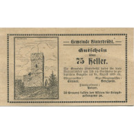 Billet, Autriche, Hinterbrühl, 75 Heller, Tour 1920-08-31, SPL Mehl:FS 376IIId - Autriche